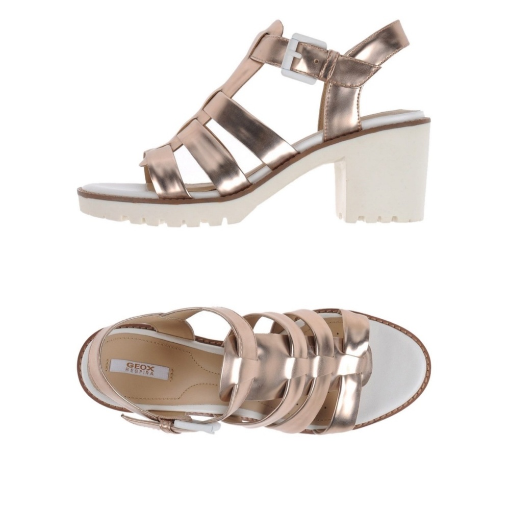 Geox NWT copper colored sandals 10